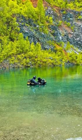 Водоем дайв-курорта «Темир» отличается высокой прозрачностью